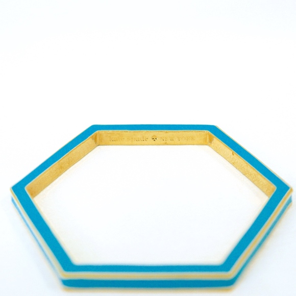 KATE SPADE~play the angles~BLUE HEXAGON BRACELET - Picture 2 of 3